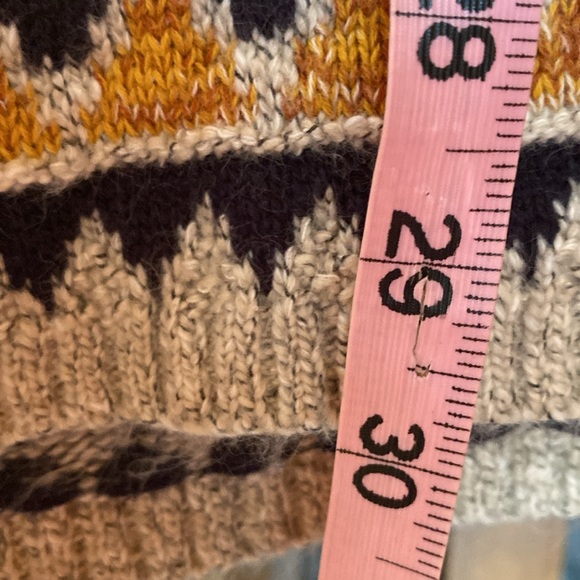 Lucky Brand Large Tribal Sweater W22 L30 - Picture 7 of 10